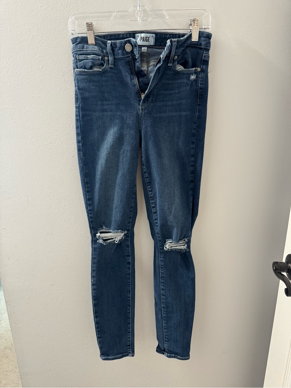 PAIGE Margot Ultra Skinny Distressed Jeans Size 26